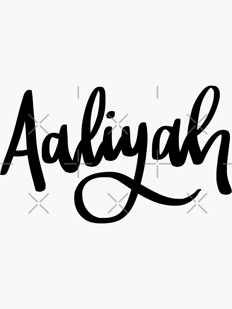 "Aaliyah" Sticker for Sale by ellietography | Redbubble