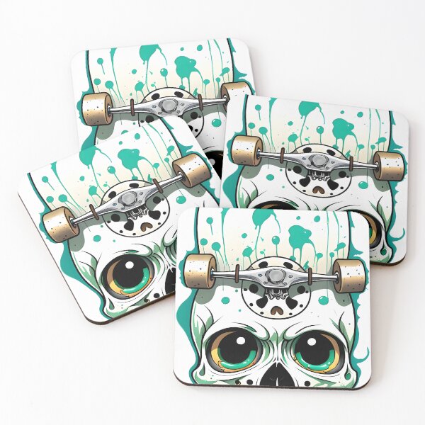 Item preview, Skateboard Skull Head designed and sold by AiPixals.