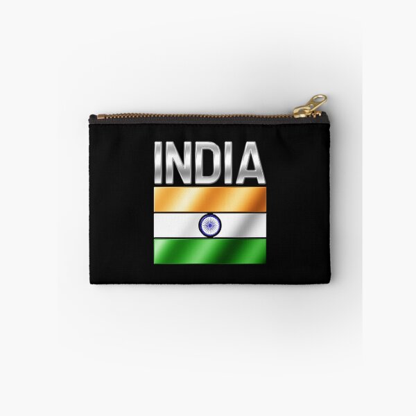 Item preview, India - Indian Flag & Text - Metallic designed and sold by Graphix.