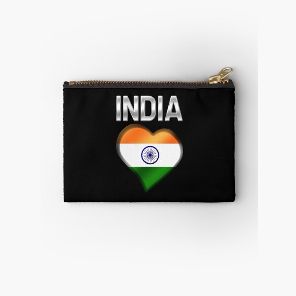 Item preview, India - Indian Flag Heart & Text - Metallic designed and sold by Graphix.