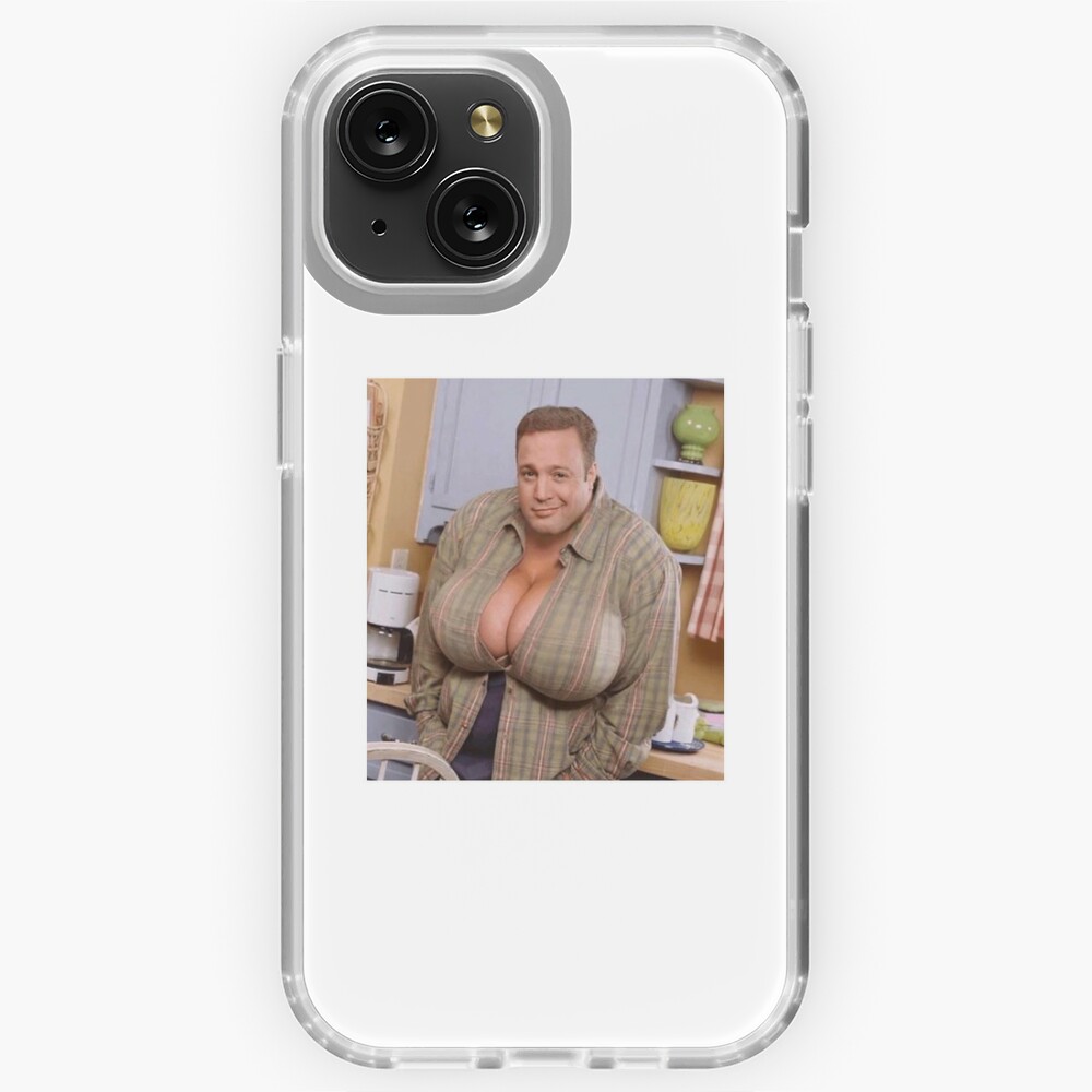 Kevin James with boobs meme Sticker for Sale by Kaylaskie