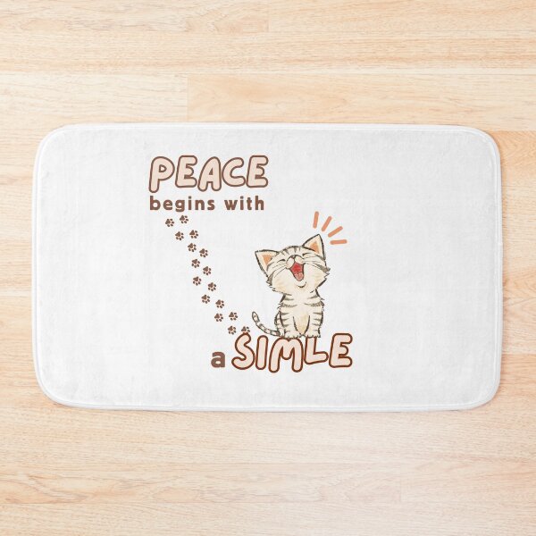 Item preview, Begins with a Smile, Brown Cat's pawprints designed and sold by Mika2525-smile.