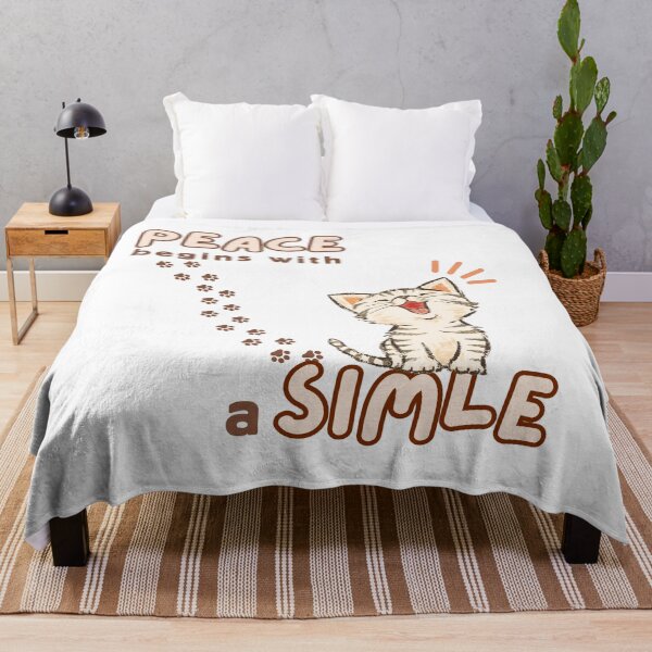 Item preview, Begins with a Smile, Brown Cat's pawprints designed and sold by Mika2525-smile.