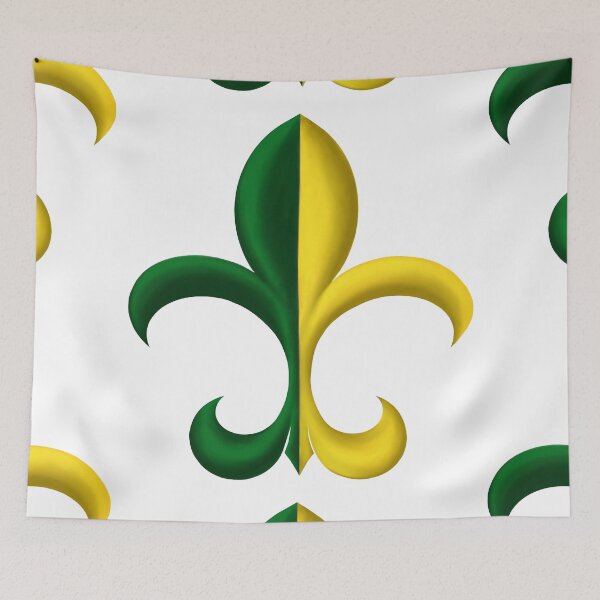 Item preview, Green and Gold Fleur de Lis designed and sold by lezell.