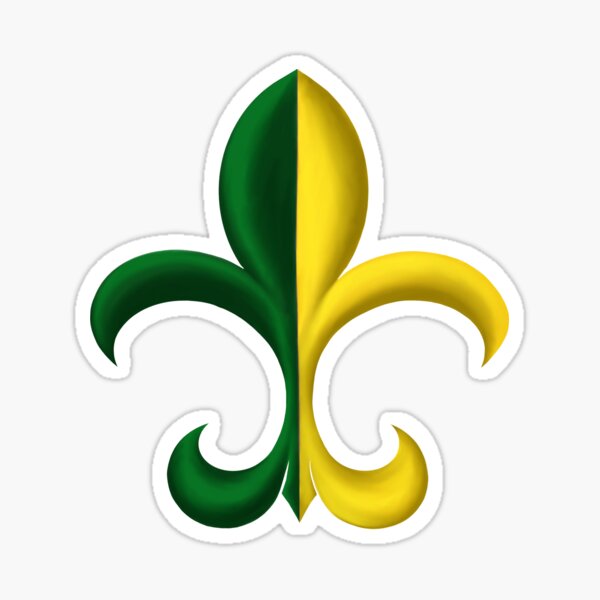 Item preview, Green and Gold Fleur de Lis designed and sold by lezell.
