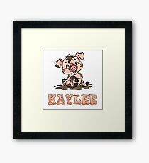 Kaylee Piggy Framed Print