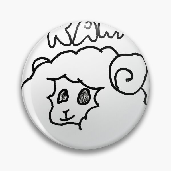 Item preview, Cute Drawing of a Ram Sheep by an 8 Year old designed and sold by cuteyanimals.