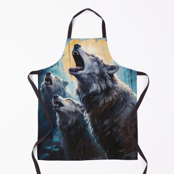 Item preview,  Howling Wolves at Moonlight designed and sold by Myra365Art.