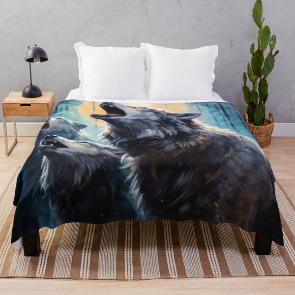 Item preview, Howling Wolves at Moonlight designed and sold by Myra365Art.