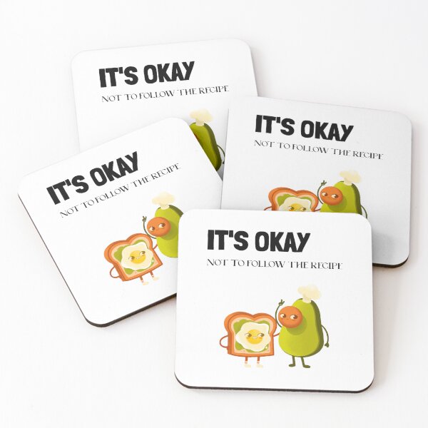 Item preview, It_s Okay not to follow the recipe, funny food cooking quote, ORIGINAL Willow Days designed and sold by Rielburci.