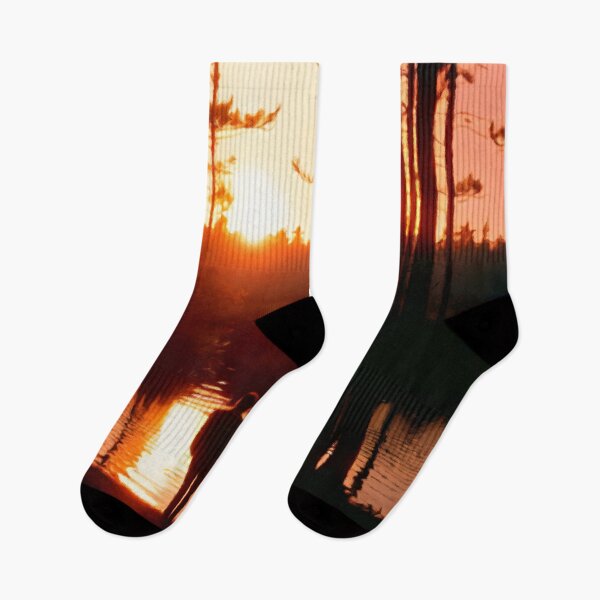 Item preview, Autumn Silhouette - Pond at Sunset designed and sold by Zeph1.