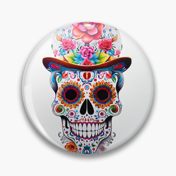 Item preview, Skull with Festive Hat designed and sold by Negronbebe.