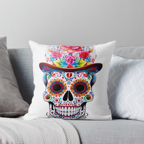 Item preview, Skull with Festive Hat designed and sold by Negronbebe.
