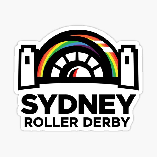 Sydney Roller Derby League Pride Logo Sticker