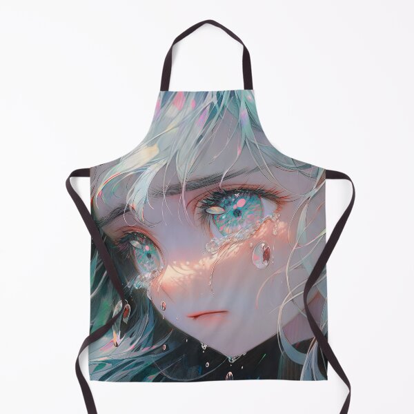 Item preview, Sad Crying Pastel Blue Anime Girl designed and sold by bubblegoth.