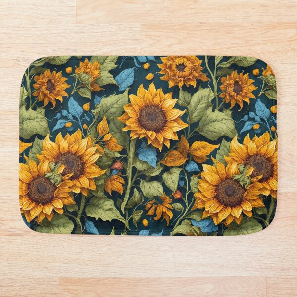 Item preview, Patrón de girasoles de acuarela designed and sold by Patternliss.
