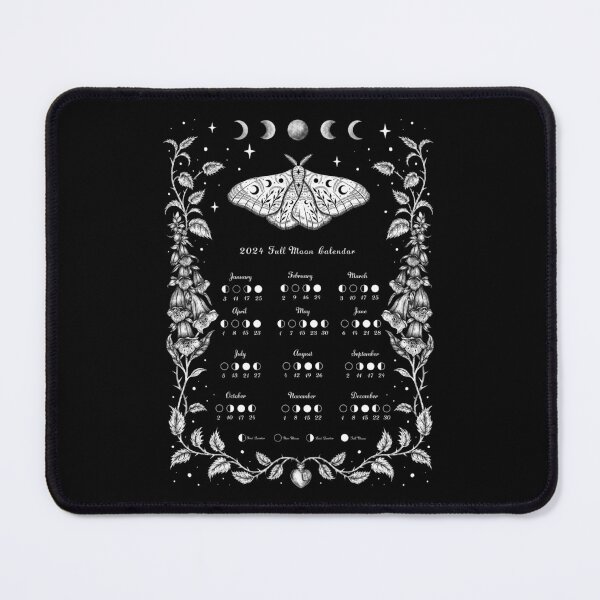 Item preview, 2024 Luna Calendar-Moth& Foxglove designed and sold by episodicDrawing.