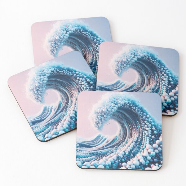 Item preview, Abstract Wave made up of 3D shapes designed and sold by AtithasosTragos.