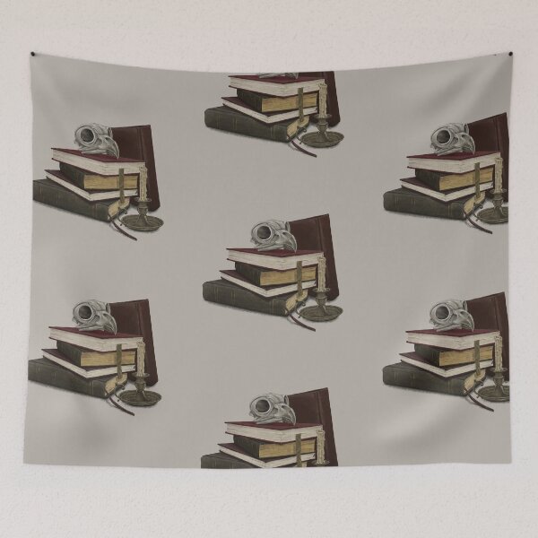 Item preview, Skull and Books designed and sold by SuspendedDreams.