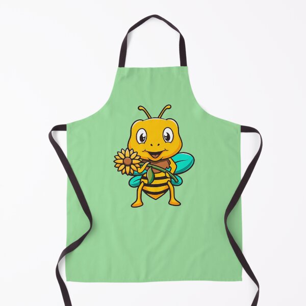 Item preview, Cute bee with sunflower cartoon illustration designed and sold by cubbone.