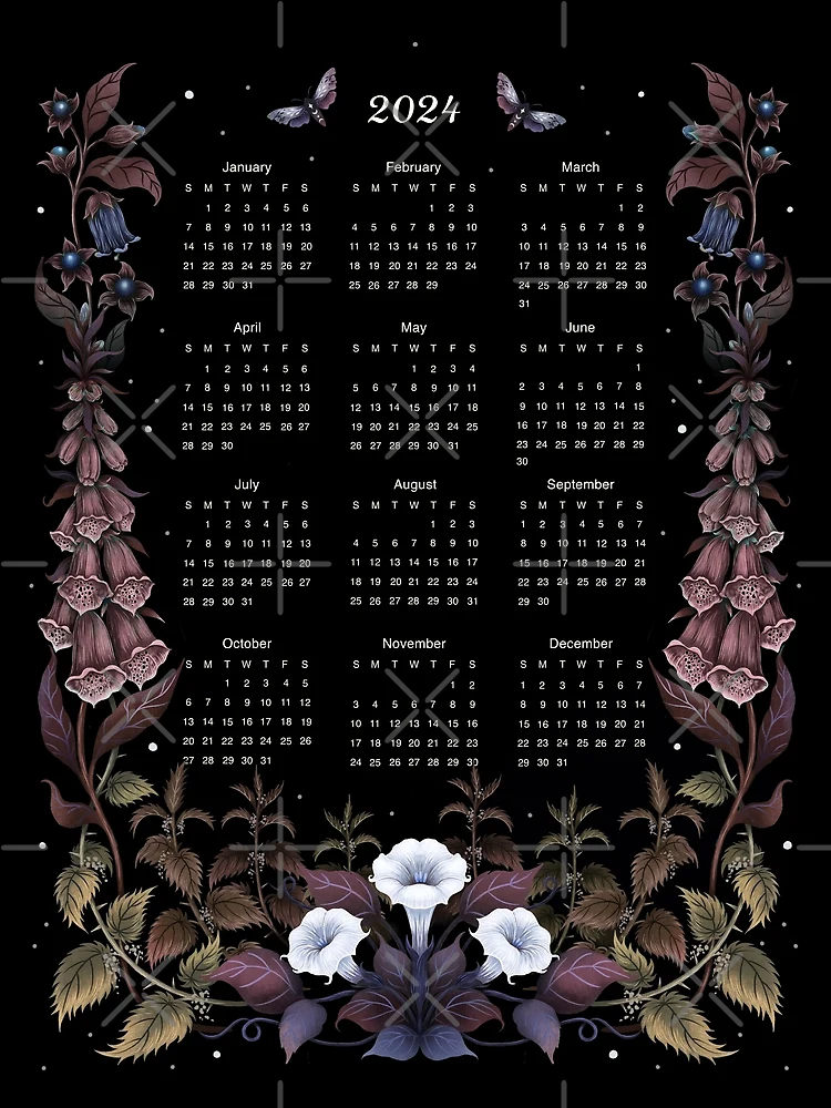 Carte de vœux for Sale avec l'œuvre « Mis à jour! Calendrier 2024 -Jardin  des Sorcières » de l'artiste episodicDrawing