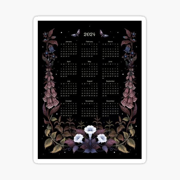Item preview, Updated! 2024 Calendar -Witch Garden designed and sold by episodicDrawing.
