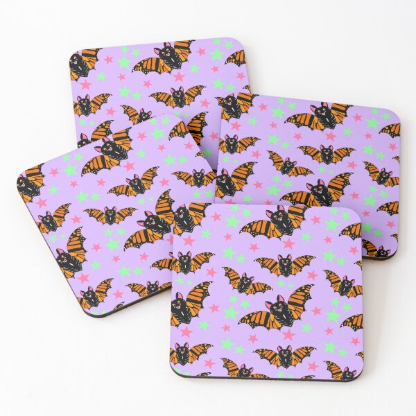 Item preview, Cute Spooky Monarch Butterfly Bats Pattern Pastel Halloween  designed and sold by ArtbyJanaye.