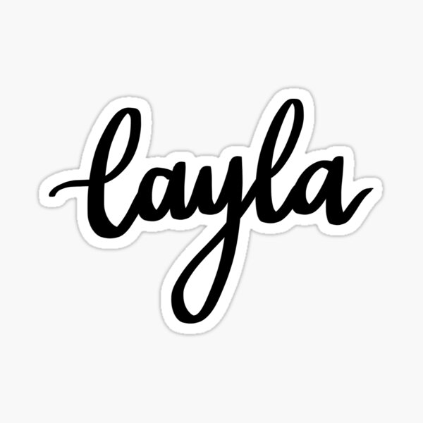Layla Sticker For Sale By Ellietography Redbubble