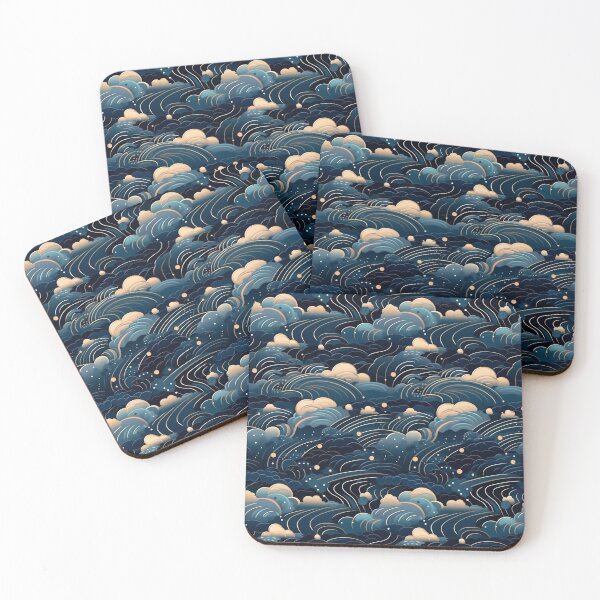 Item preview, Silver Tides: Blue Ocean Waves designed and sold by noxpheron.
