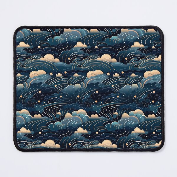Item preview, Silver Tides: Blue Ocean Waves designed and sold by noxpheron.