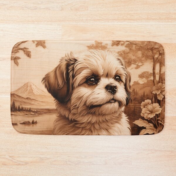 Item preview, Shih Tzu: The Endearing Spirit of Wood (Pyro Pets Art - 035) designed and sold by pyropetsart.