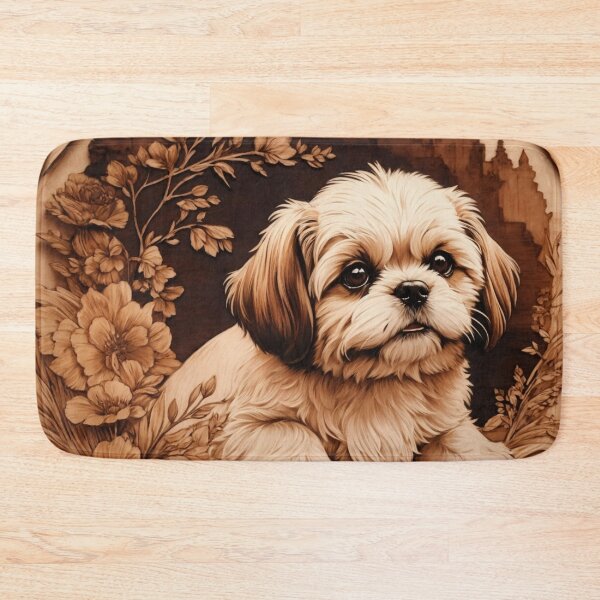 Item preview, Shih Tzu: The Endearing Spirit of Wood (Pyro Pets Art - 037) designed and sold by pyropetsart.