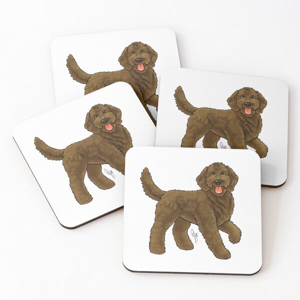 Item preview, Goldendoodle - Chocolate designed and sold by Jennifer Stolzer.