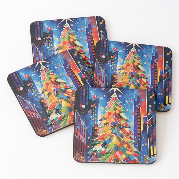 Item preview, Christmas Cascade at Rockefeller: A Visionary Odyssey through Abstract Yuletide Enchantment in NYC, Crafted via Generative AI designed and sold by OlfactoART Studio.