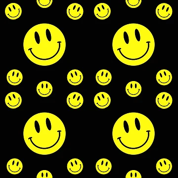 Artwork thumbnail, Smiley Face Pattern by Patternliss
