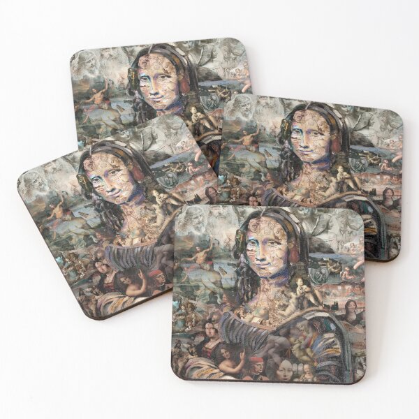 Item preview, Mona Lisa Collage Edition Surrealism Art by Leonardo Da Vinci designed and sold by Under-TheTable.