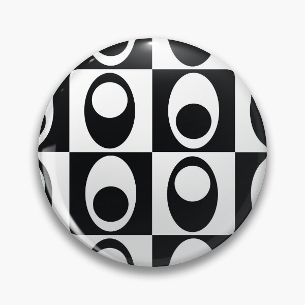 Artikelvorschau, Schwarz-weißes Oh-Design der 60er Jahre entworfen und verkauft von twistidd.