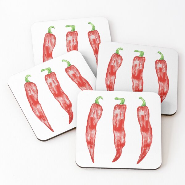 Item preview, Red Chilli pepper watercolor designed and sold by SvetlanaArt.