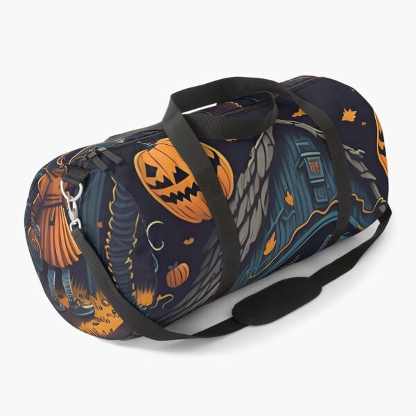 Item preview, "Capturing the enchantment of a Halloween night, the artwork portrays a delightful trick-or-treating adventure as children in costumes journey from door to door in search of treats." designed and sold by Best-Art-32.