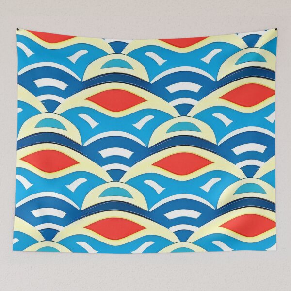 Item preview, Japanese wave pattern designed and sold by Boru-Atisuto.