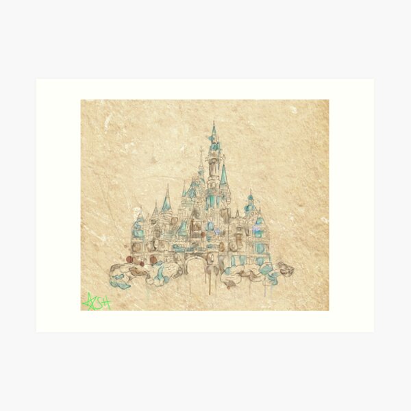 Enchanted Storybook Castle Art Print