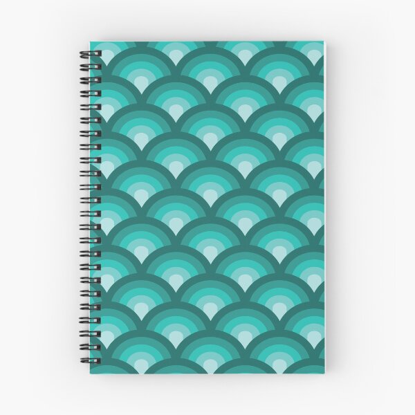 Item preview, Teal Green 1970s Theme Repeating Pattern designed and sold by itsgoodjunk.