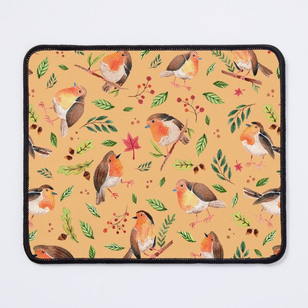 Item preview, Watercolor Robin Bird Illustatrion orange designed and sold by SandraArtStudio.