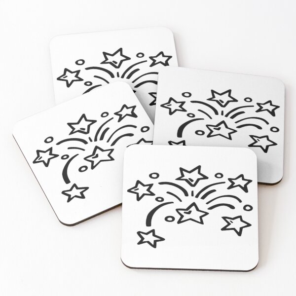 Item preview, pastel four-pack star set designed and sold by The Happiness Market .