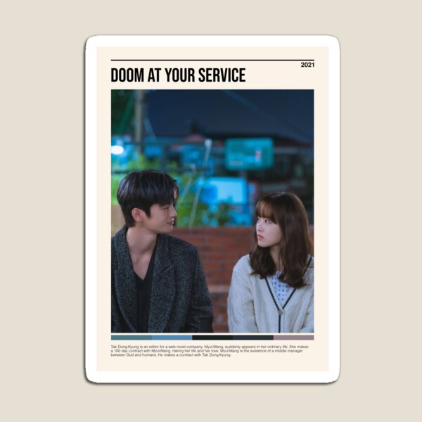 Aperçu de l'œuvre Doom à votre service, Kdrama minimaliste (2021) créée et vendue par PinkandP.