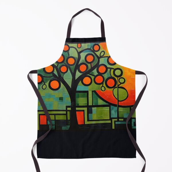 Item preview, Vibrant Harvest- Exploring the Cubist Canvas of an Orange Tree in Fauvist Splendor designed and sold by OlfactoART Studio.