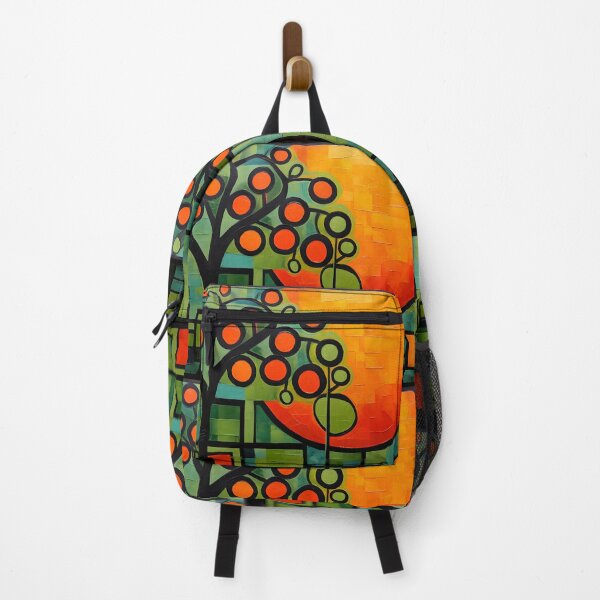 Item preview, Vibrant Harvest- Exploring the Cubist Canvas of an Orange Tree in Fauvist Splendor designed and sold by OlfactoART Studio.