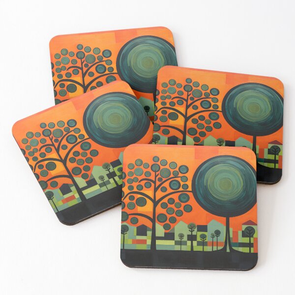 Item preview, Chromatic Fusion- Orange Tree Unleashed in Bold Fauvist, Abstract Expressionism and Cubist Strokes designed and sold by OlfactoART Studio.