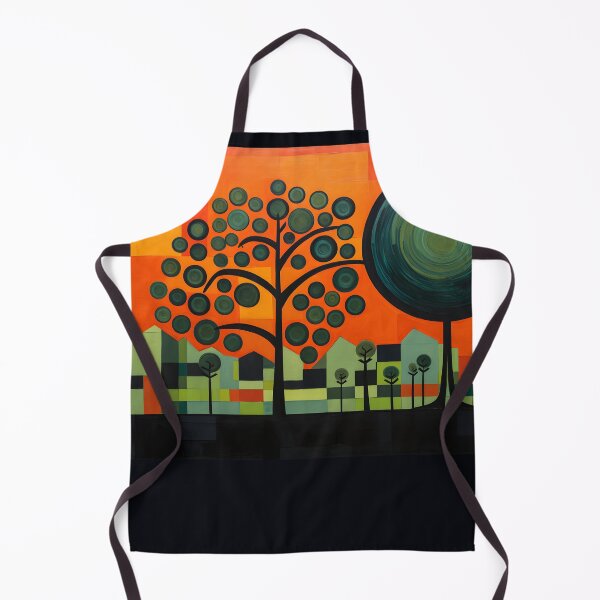 Item preview, Chromatic Fusion- Orange Tree Unleashed in Bold Fauvist, Abstract Expressionism and Cubist Strokes designed and sold by OlfactoART Studio.