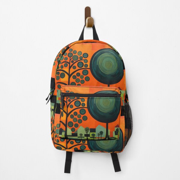 Item preview, Chromatic Fusion- Orange Tree Unleashed in Bold Fauvist, Abstract Expressionism and Cubist Strokes designed and sold by OlfactoART Studio.